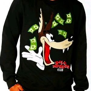 Black and red striped shirt